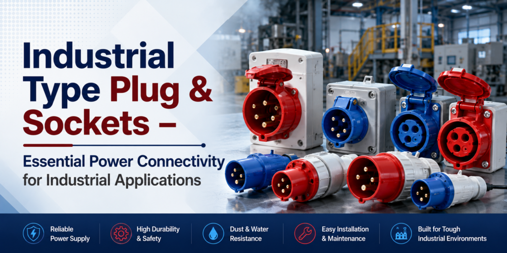Industrial Type Plug & Sockets – Essential Power Connectivity for Industrial Applications