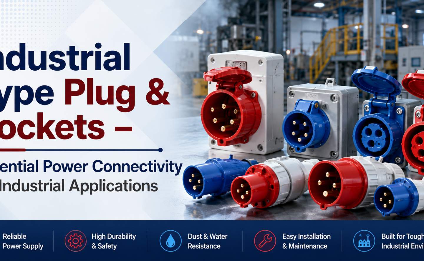 Industrial Type Plug & Sockets Essential Power Connectivity for Industrial Applications