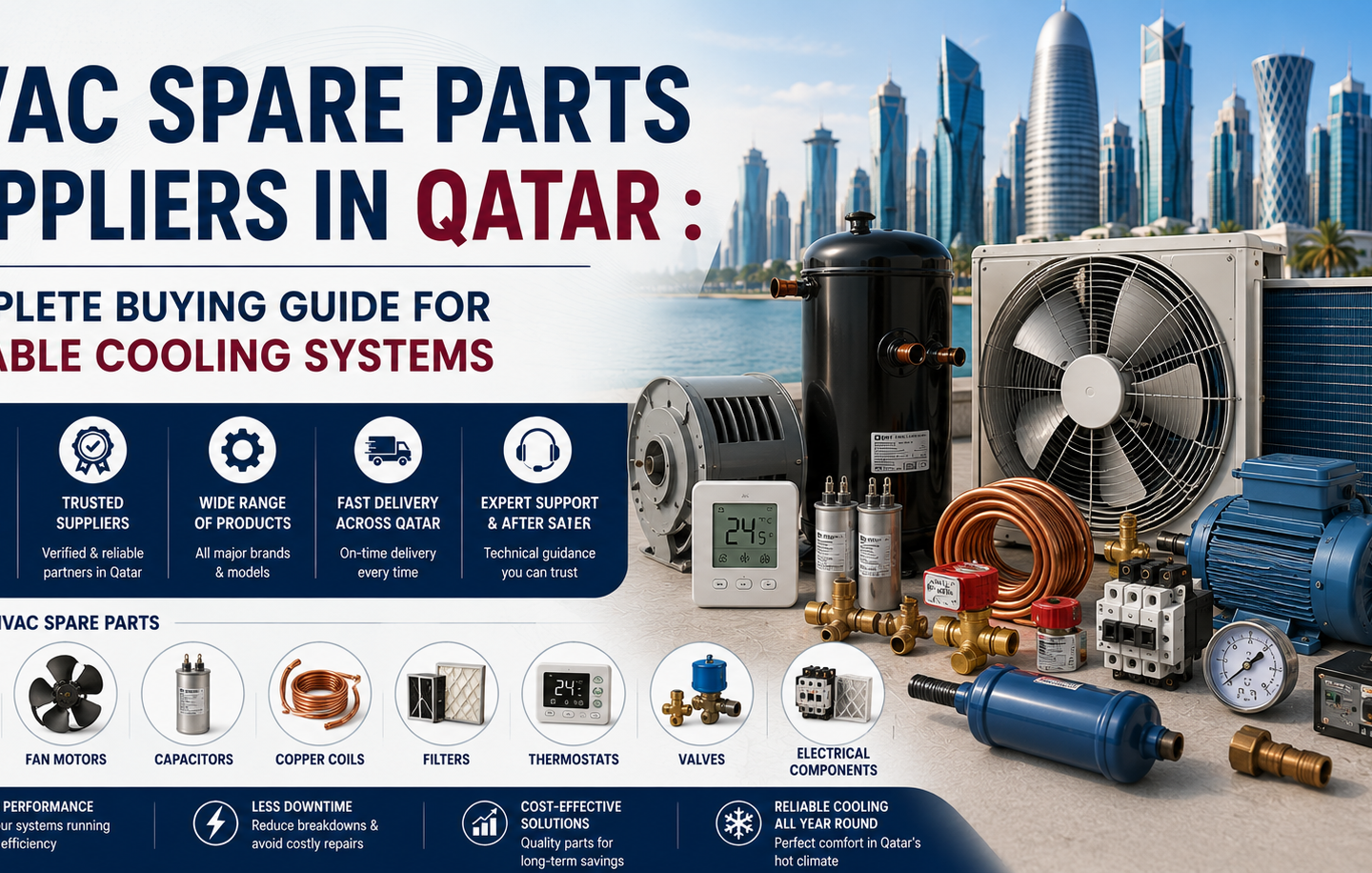 HVAC Spare Parts Suppliers In Qatar Complete Buying Guide for Reliable Cooling Systems
